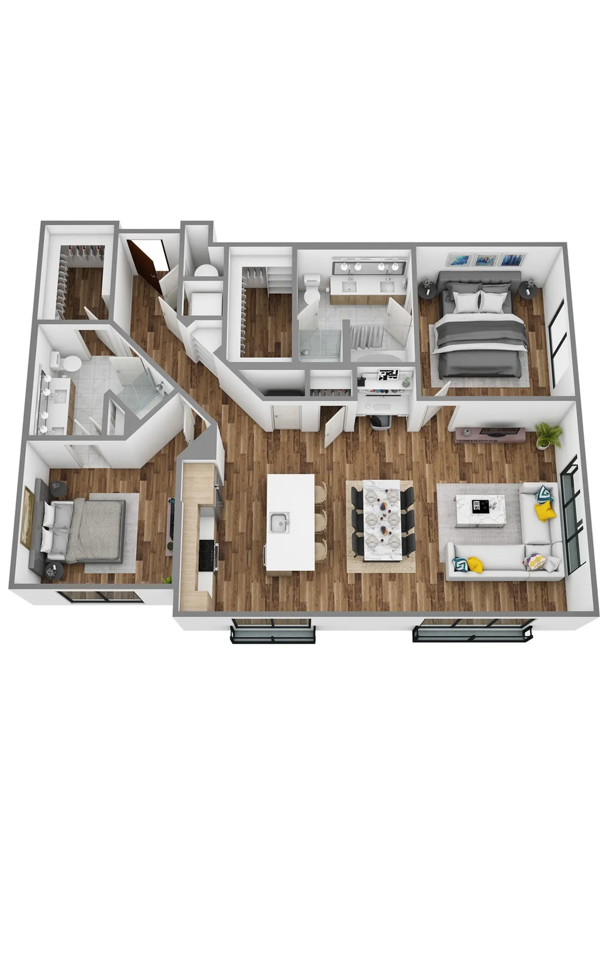 I 2bed/2bath