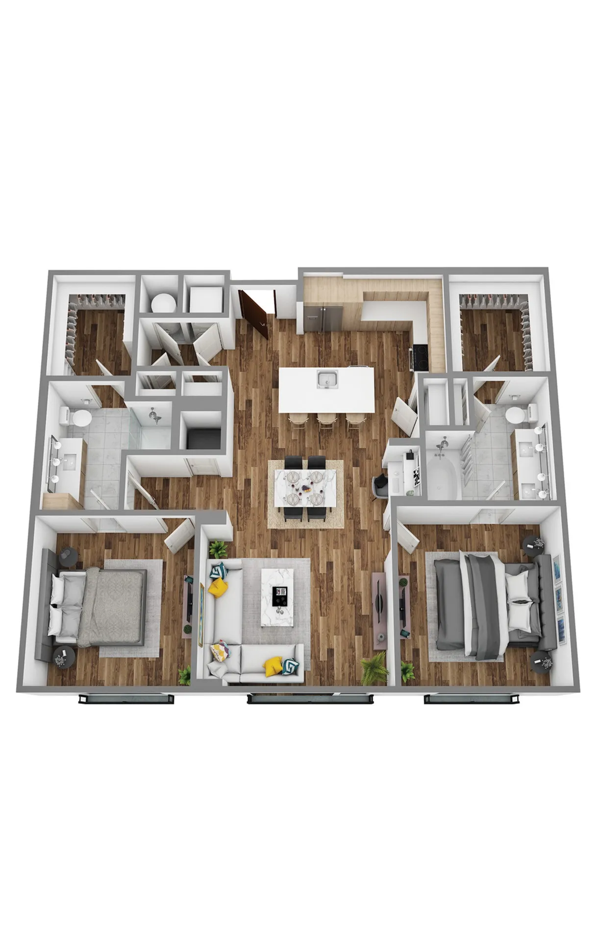 H 2bed/2bath