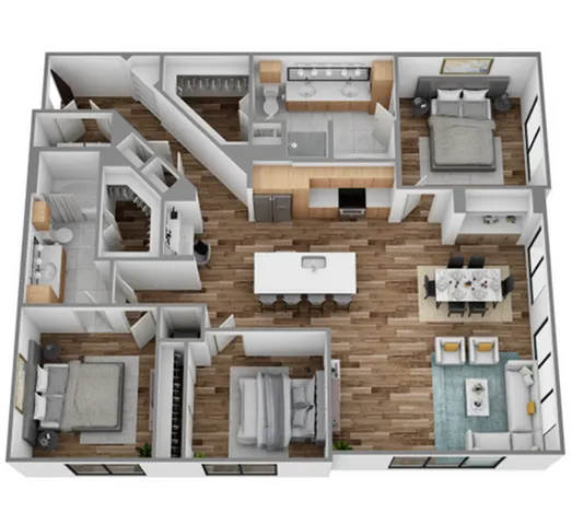 3D S Floorplan