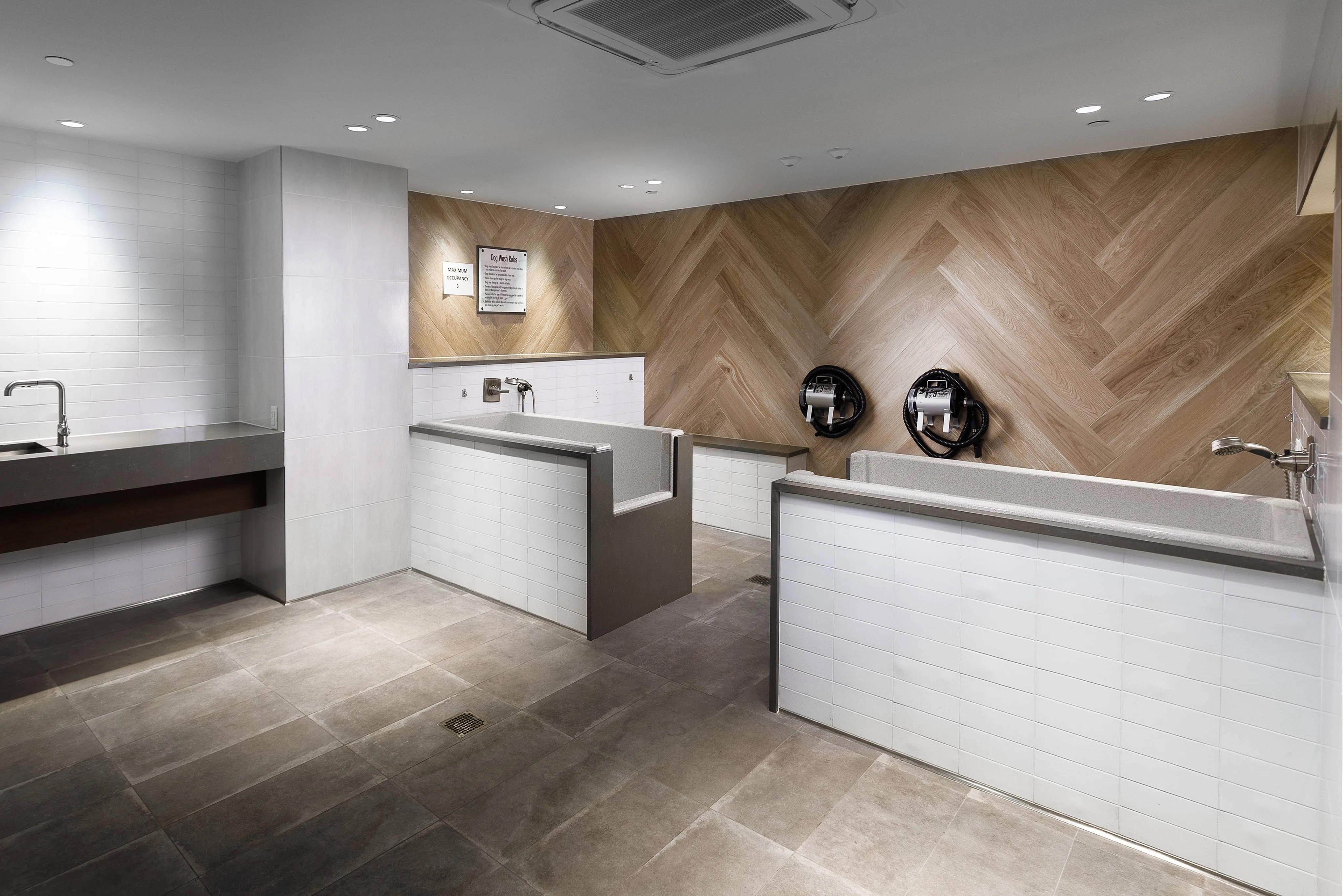 Pet-friendly living with spacious bark park and pet spa