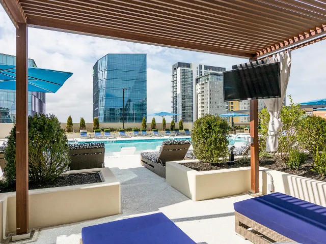 cabana at pool