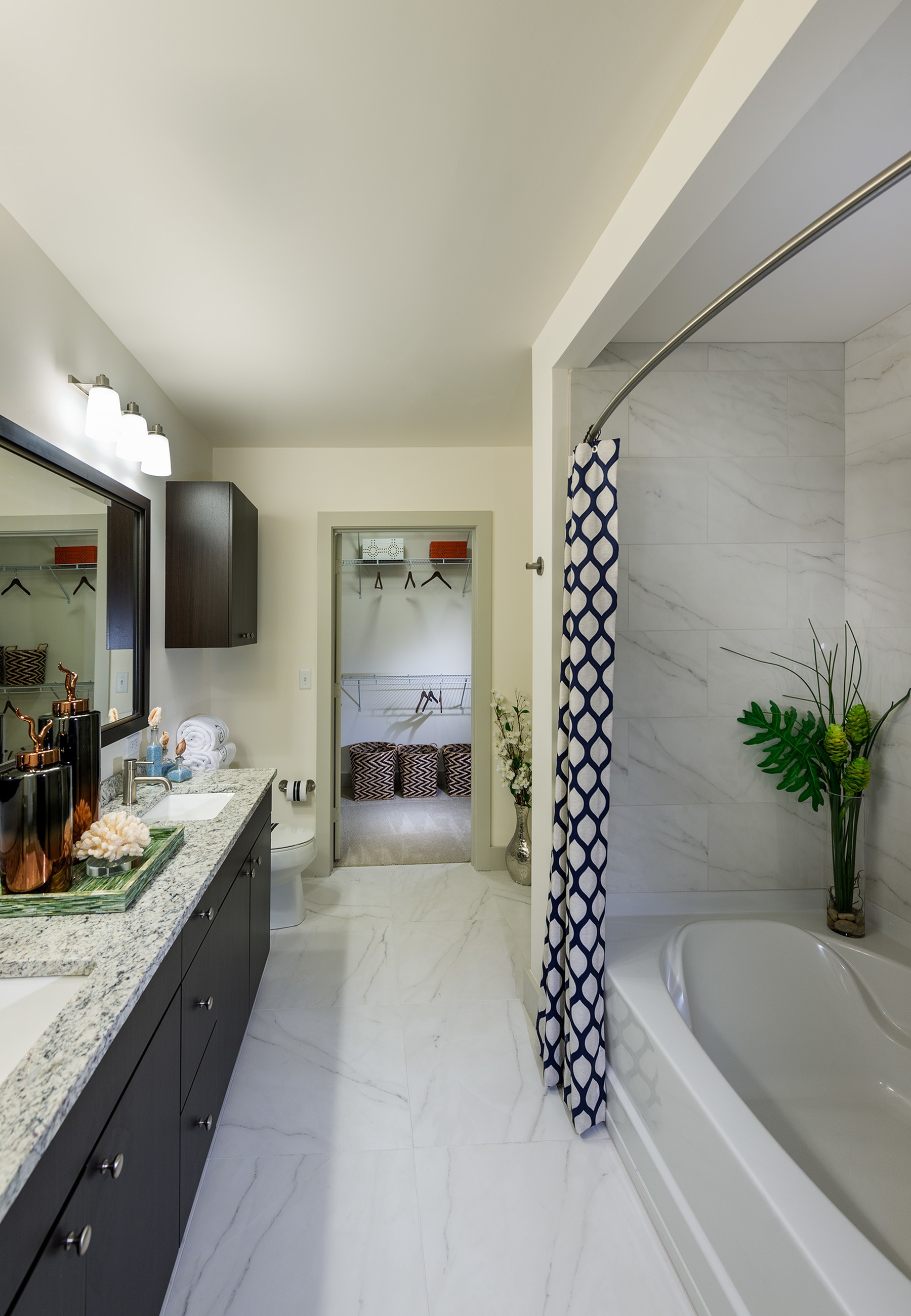 Spa-inspired bathrooms with large soaking tubs*