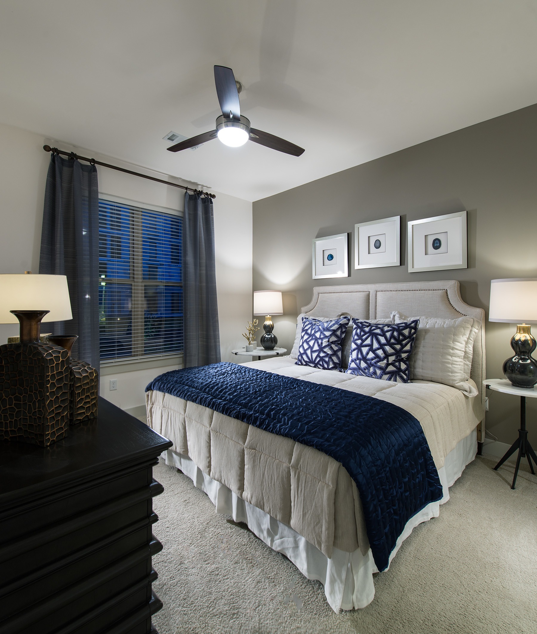 Spacious bedrooms that accommodate king size beds