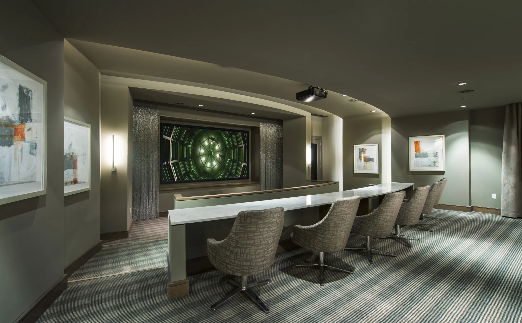 Private theater with surround-sound at Hanover Southampton