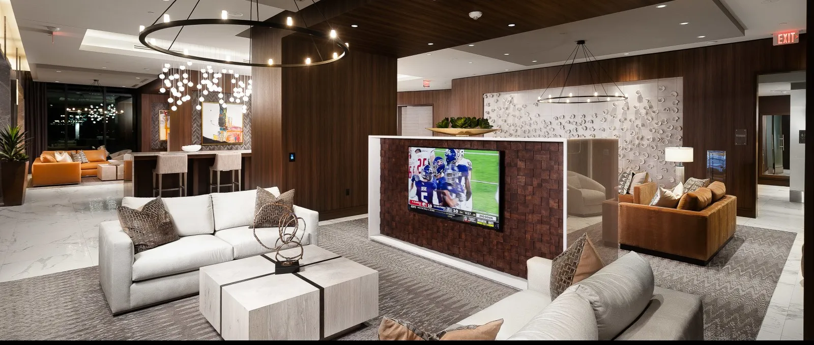 Clubhouse TV Lounge at Hanover River Oaks