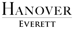 Hanover Everett logo featuring bold black text