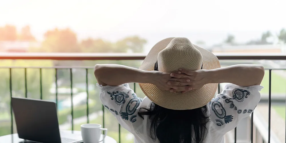 Work Life Balance | Balcony Patio | Lake + House Apartments