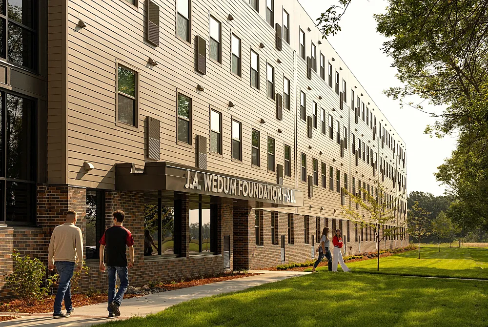 J.A. Wedum Foundation Hall exterior photo