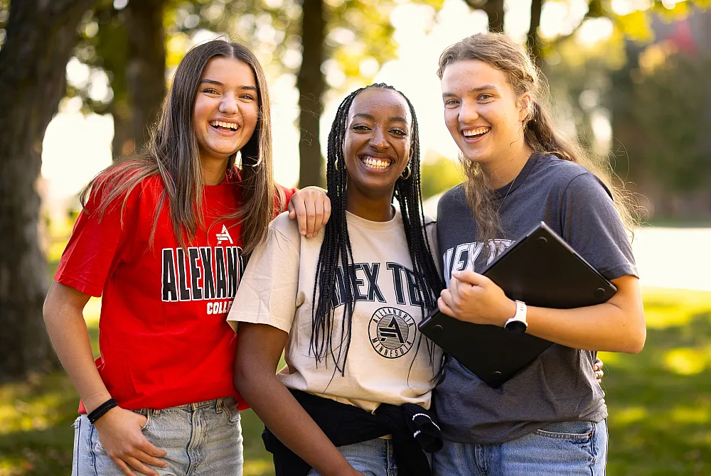 Students on campus