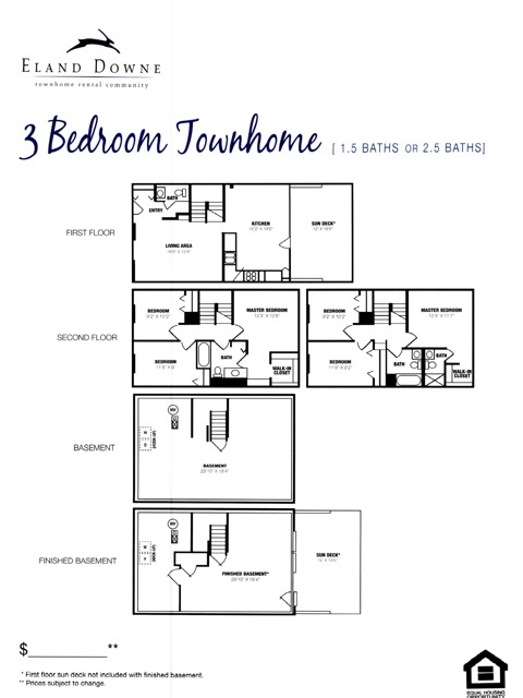3 Bedroom Townhome