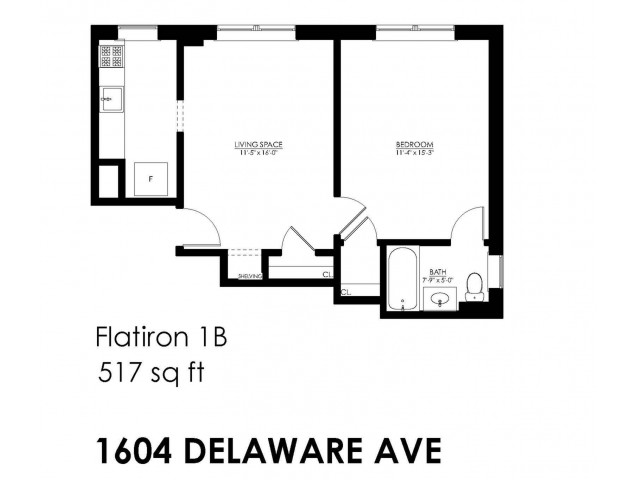 Flatiron 1B Floor plan
