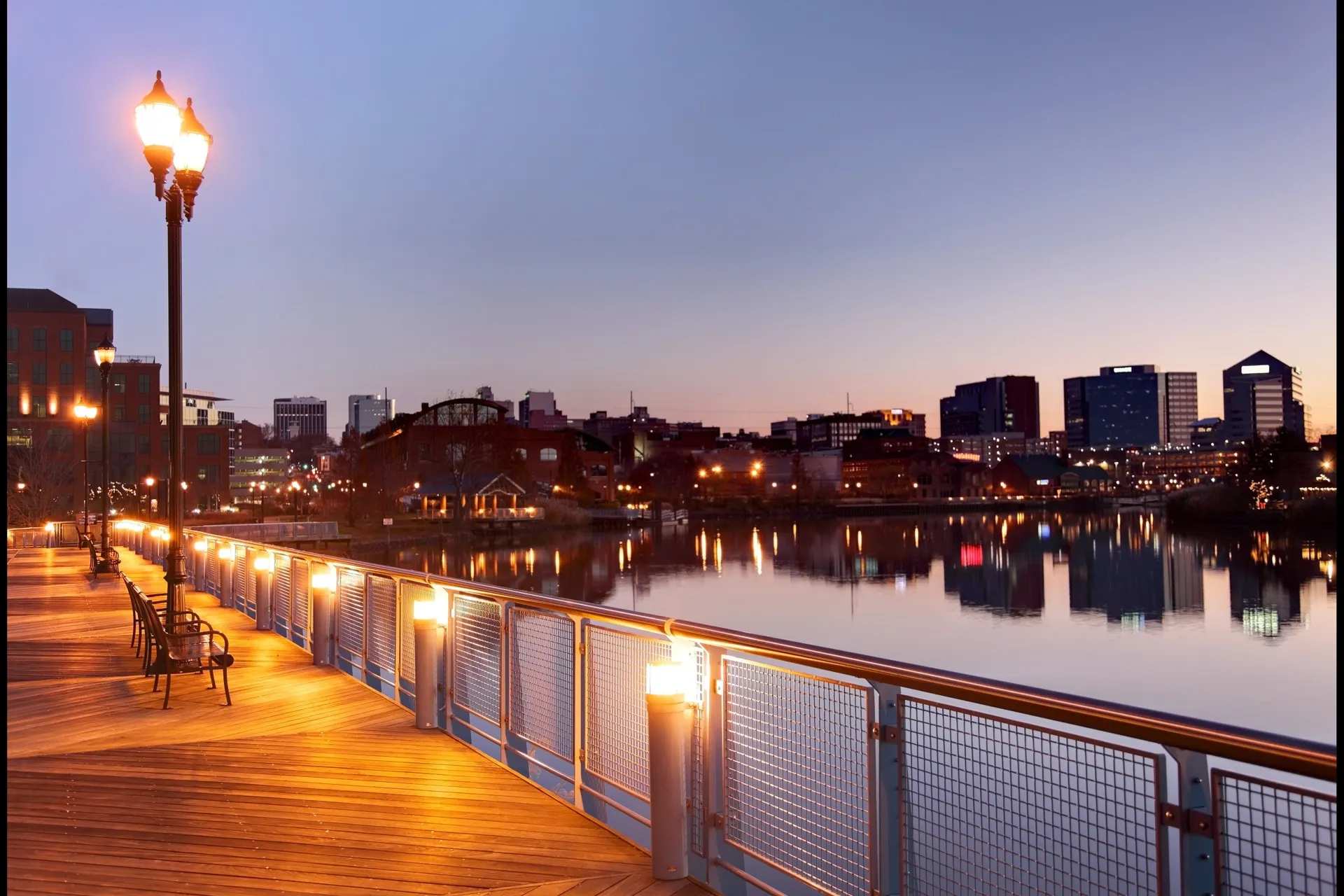 Wilmington at night