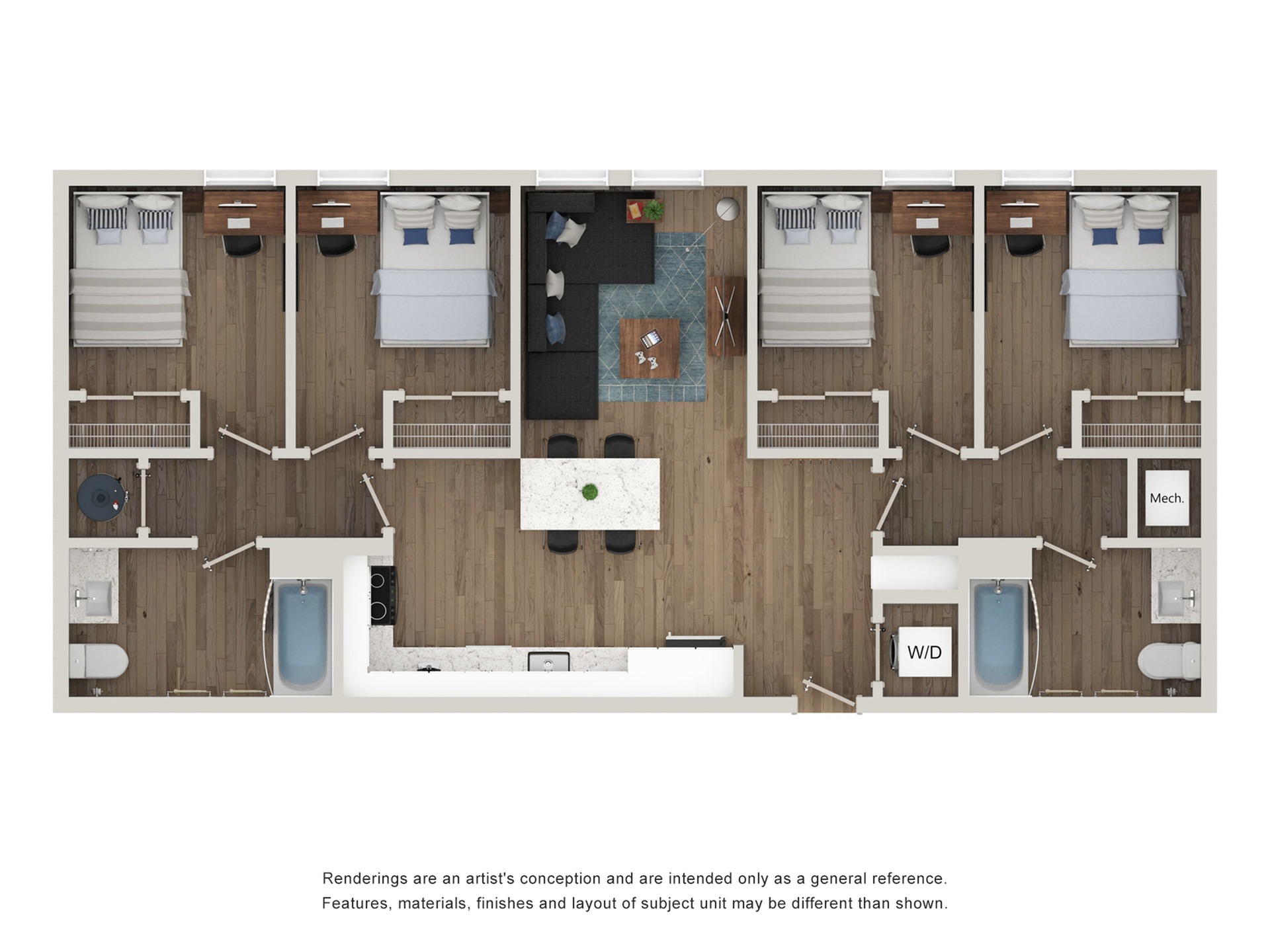 4 Bedroom - Boulder floor plan