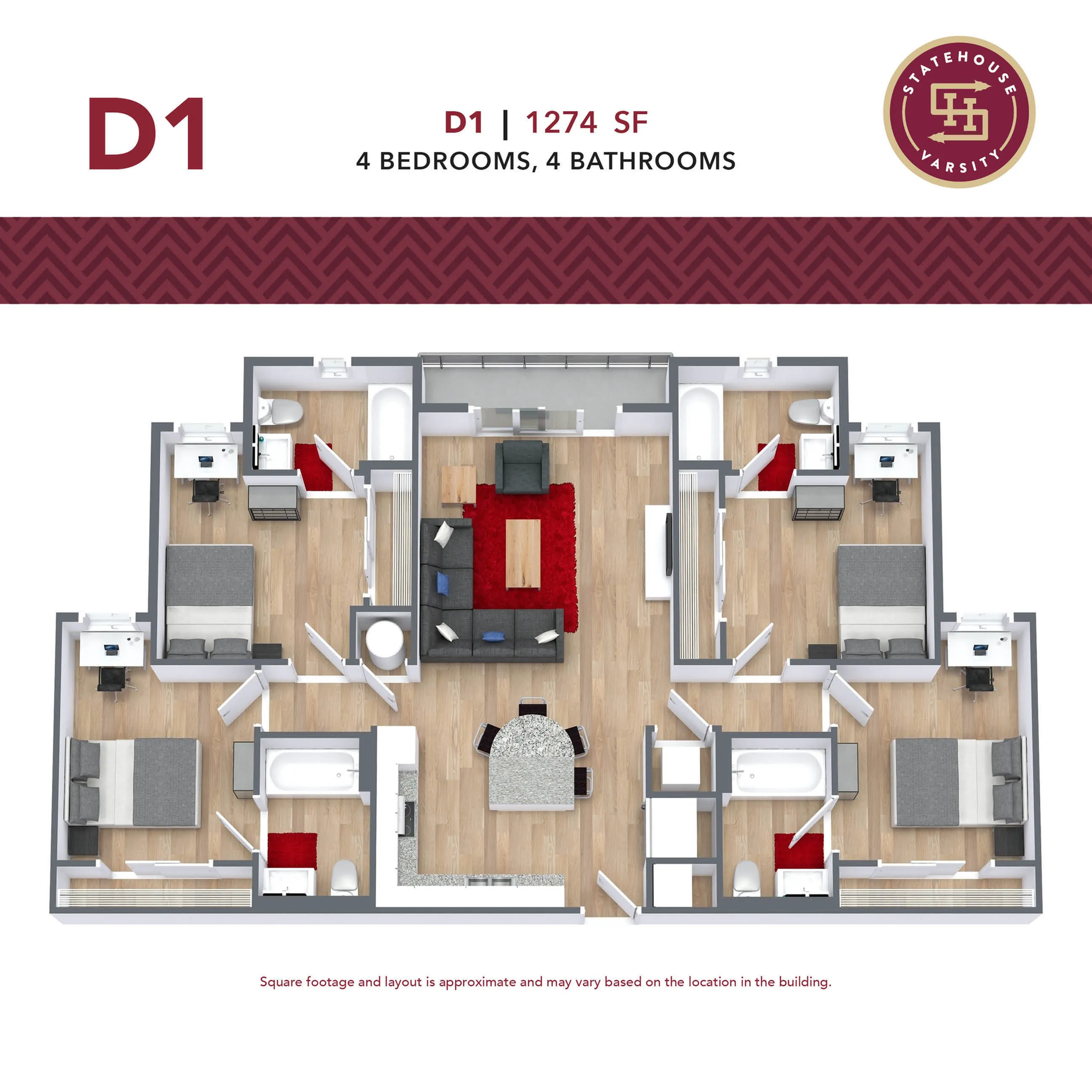 4 Bedroom Floorplan