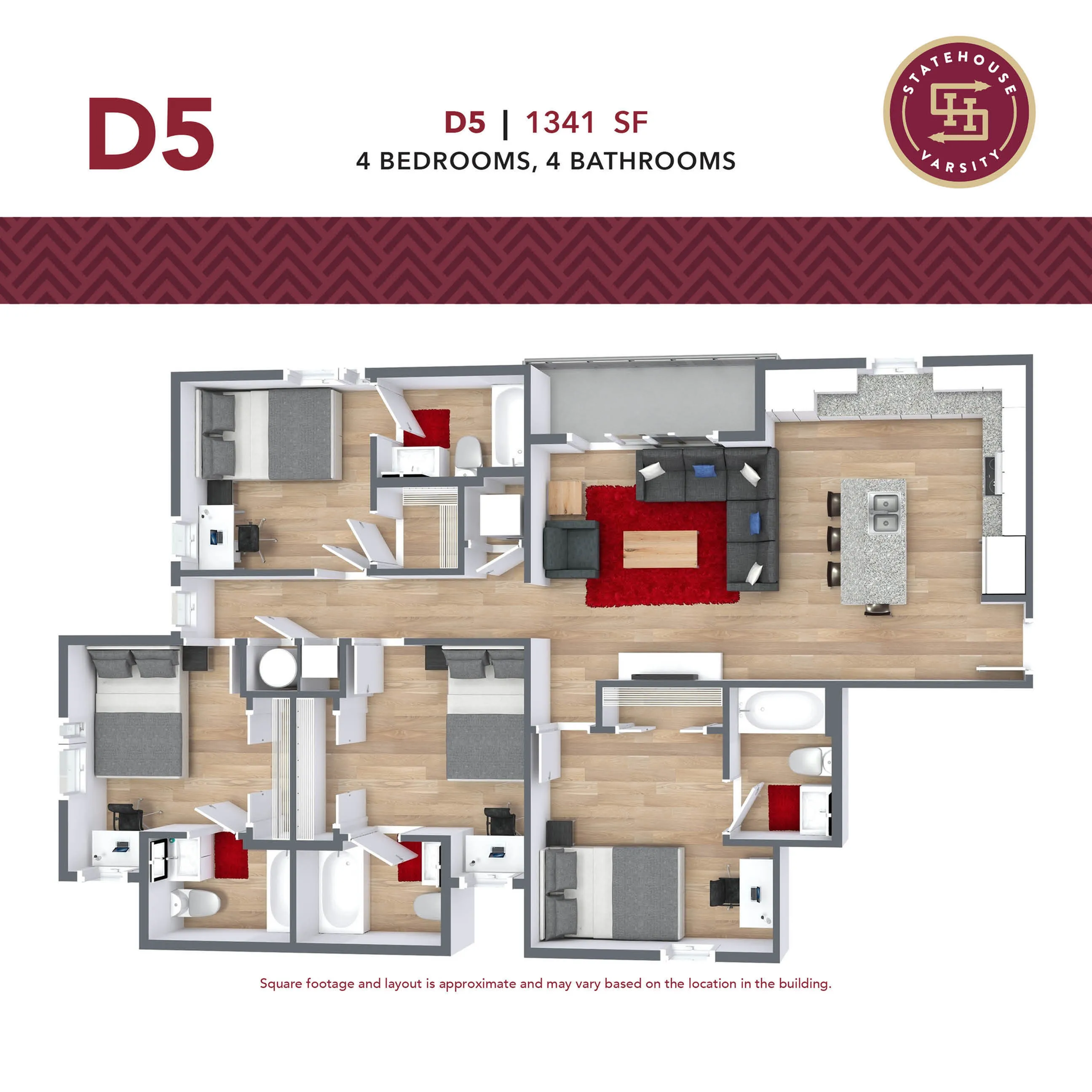 4 Bedroom Floorplan