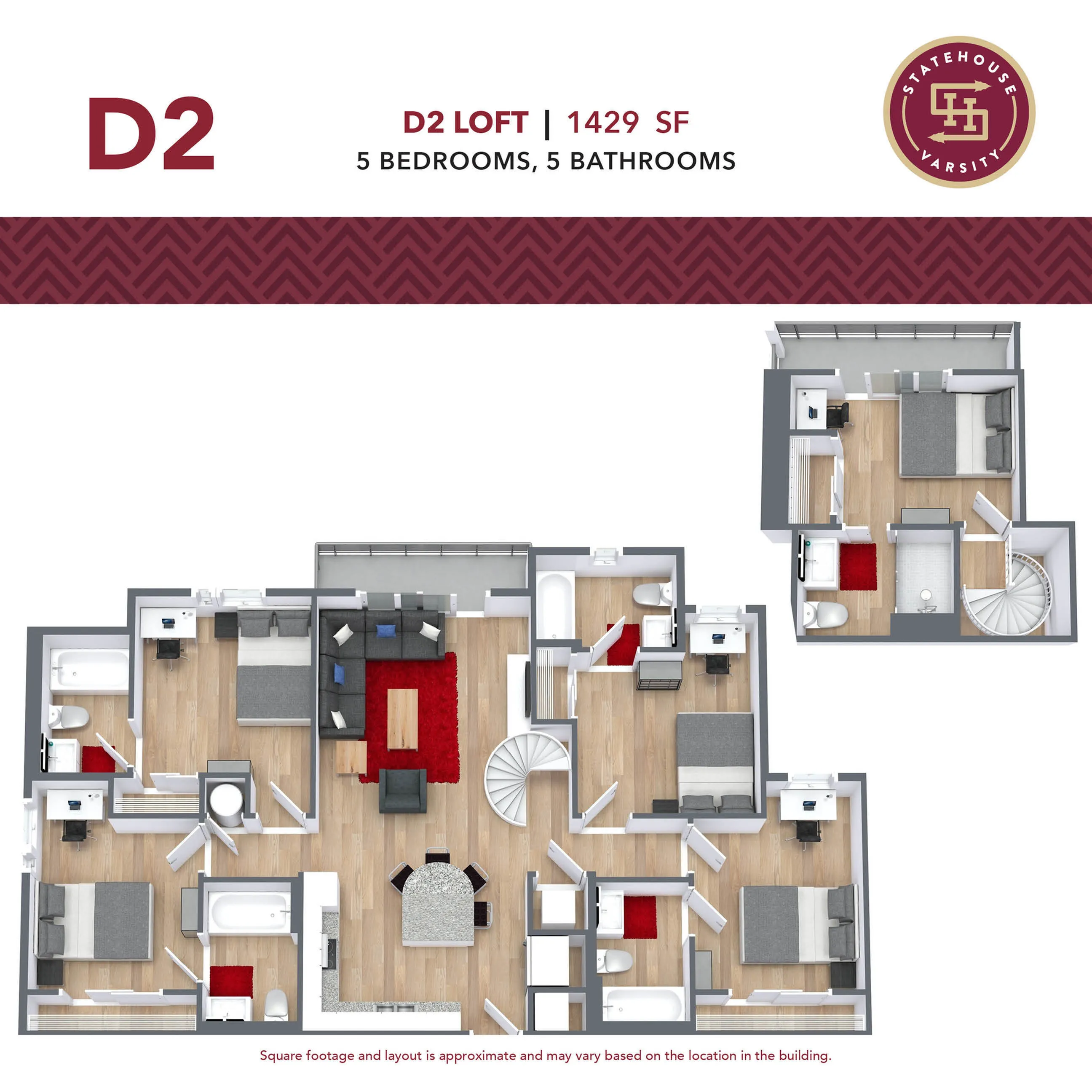 5 Bedroom floorplan