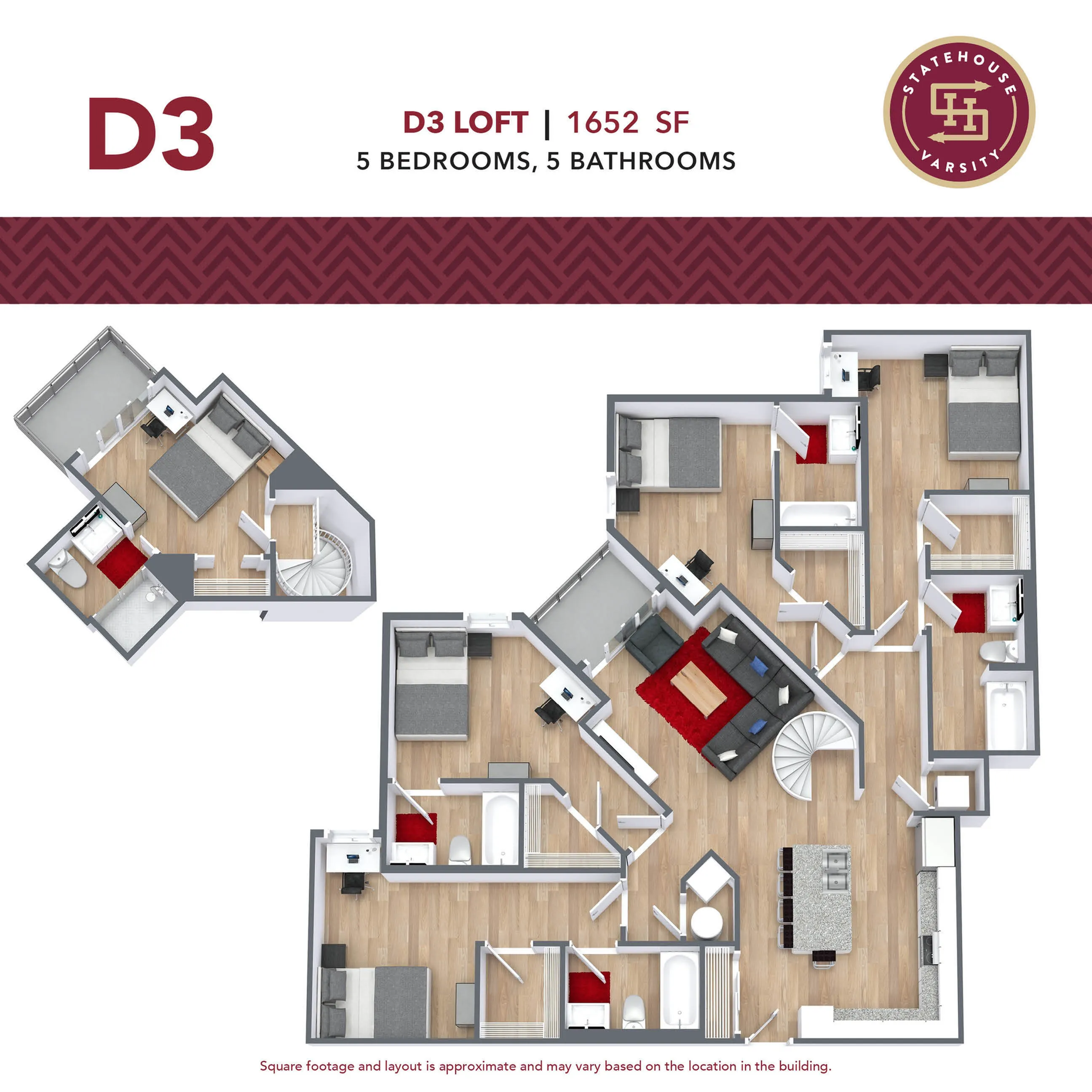 5 Bedroom floorplan
