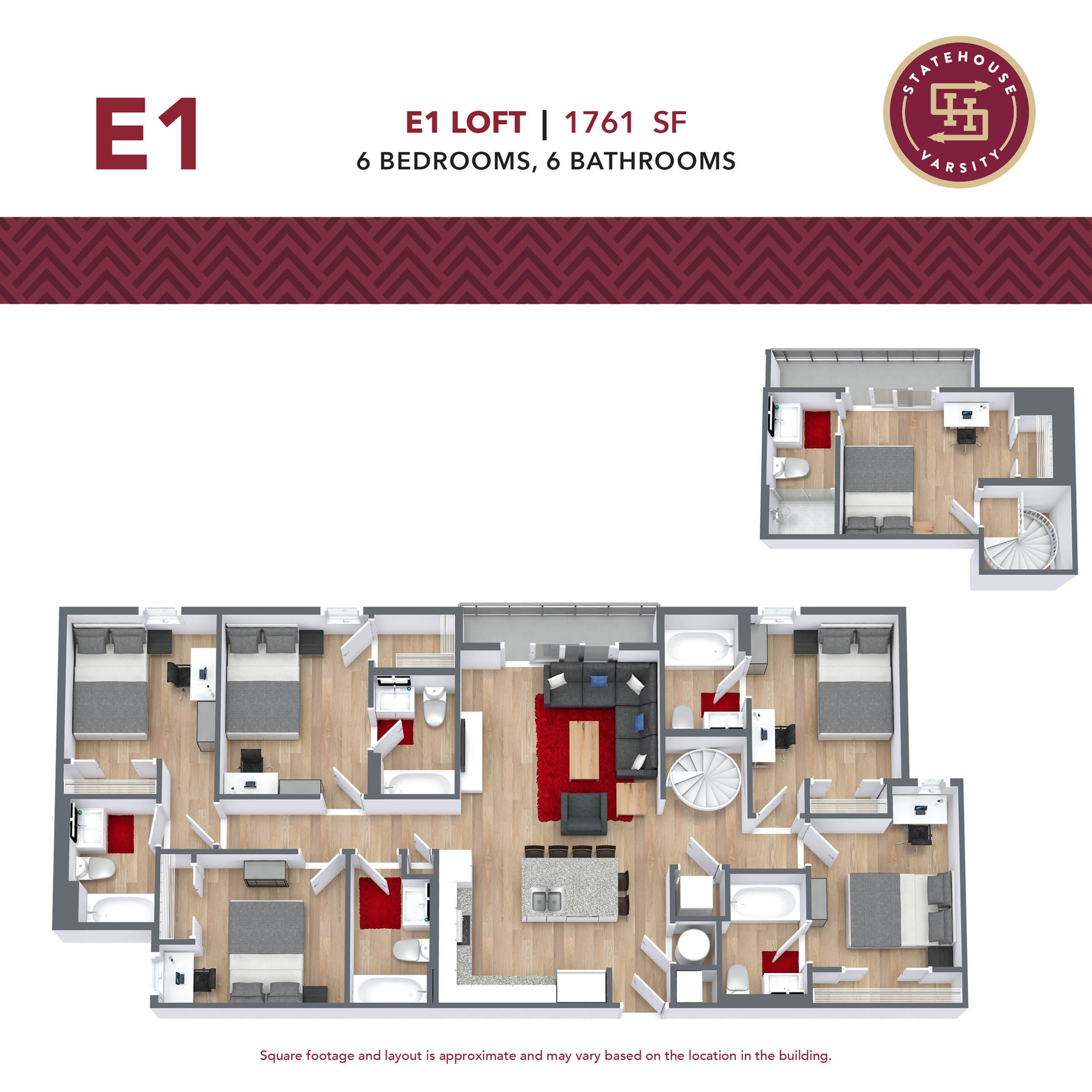 6 Bedroom Floorplan