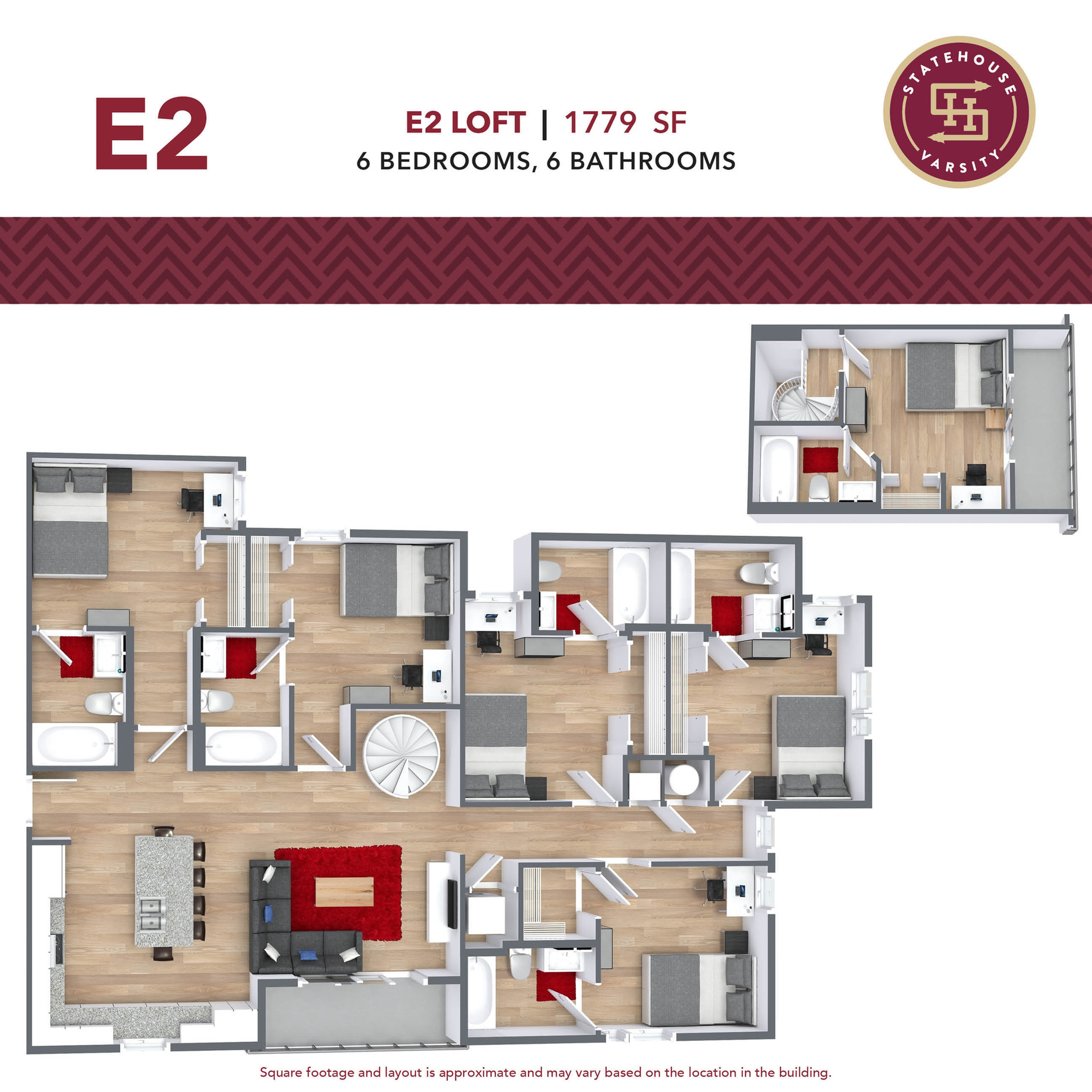 6 Bedroom Floorplan