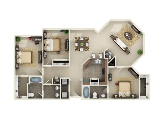 Large Flat