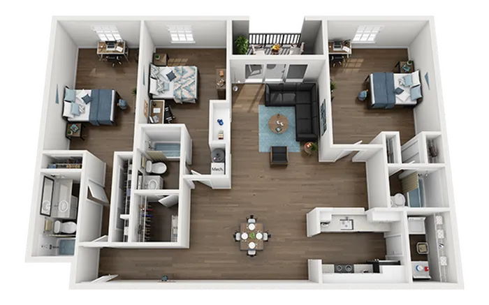 Arden Villas C2 Renovated Floor Plan