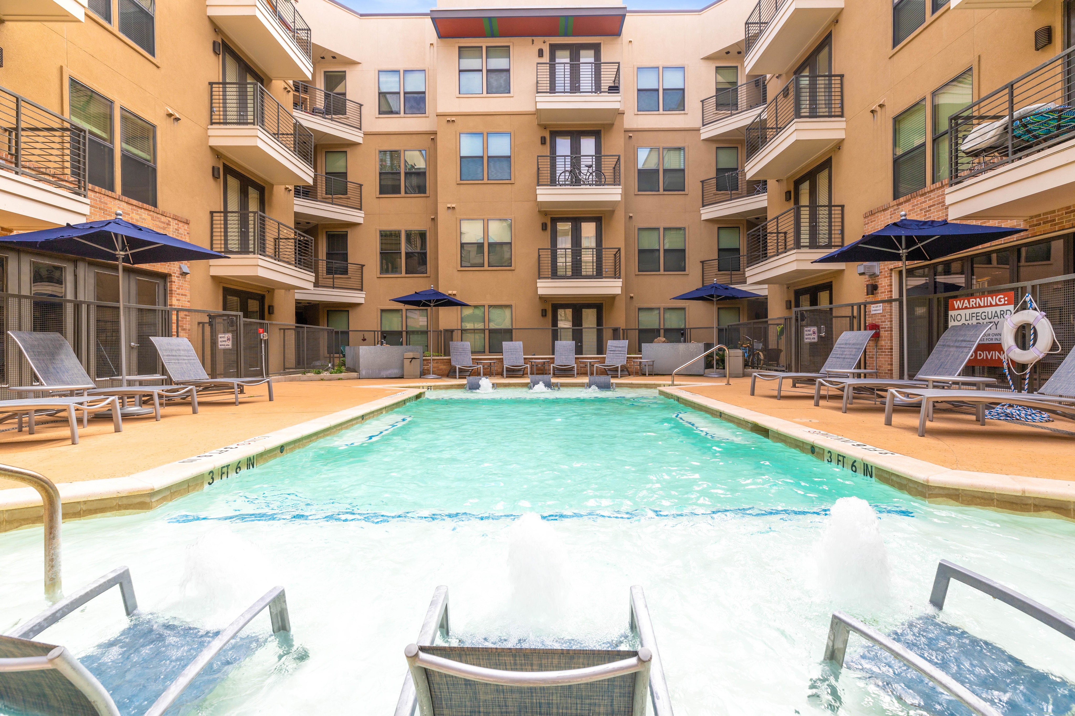 Image of Resort-Style Pool with Wade-In Entry for Grandmarc Austin