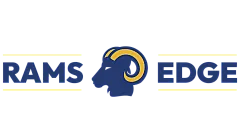 Dynamic Rams Edge logo featuring a stylized ram head with bold blue and gold colors.