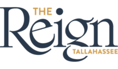 Elegant logo design for The Reign Tallahassee, featuring stylish typography with a modern flair.