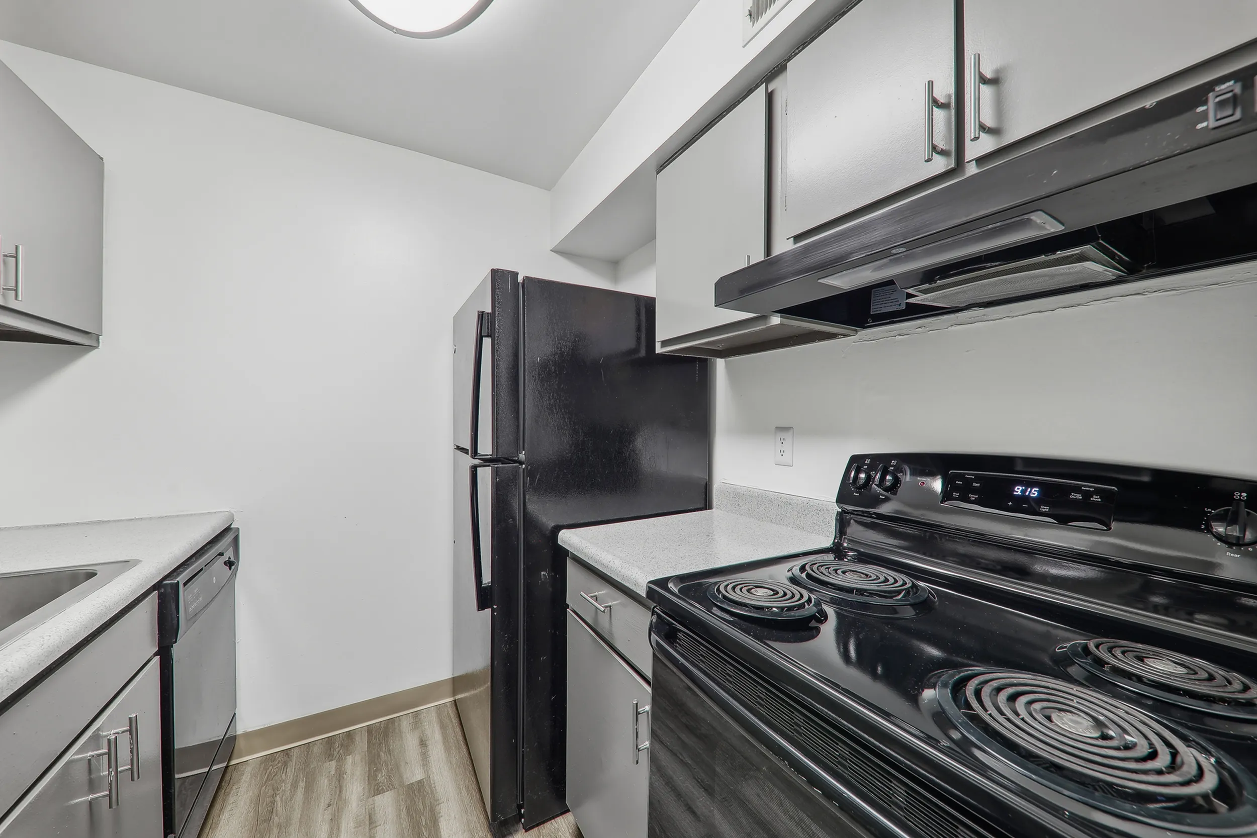 modern kitchen stainless steel appliances