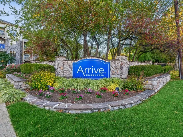 signage and landscaping