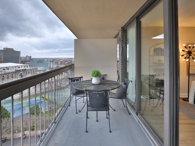 views from balcony