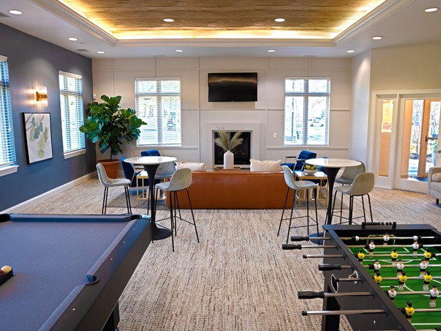 game room and billiards