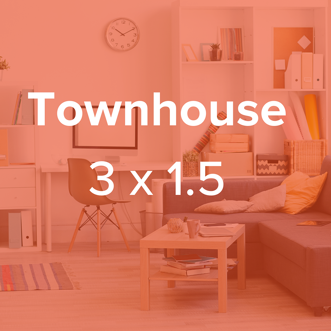 Townhouse Floorplan: 3 Bedrooms/1.5 Bathrooms