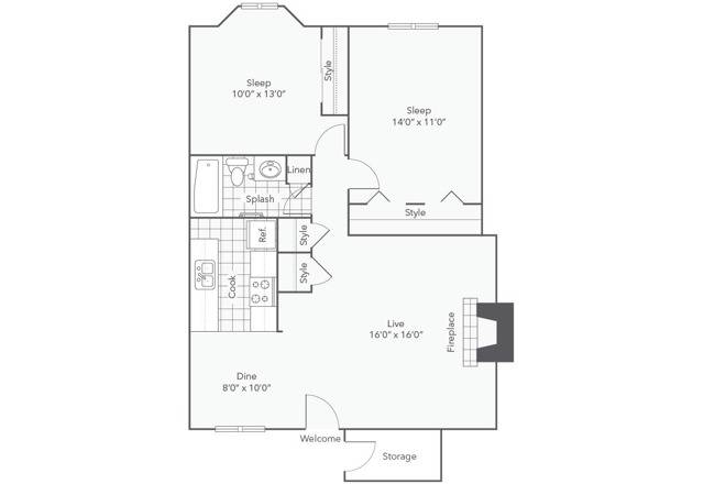B1 Two Bedroom