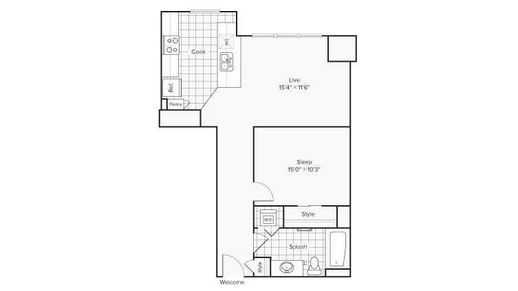 Arrive University City Apartment Homes for Rent in Philadelphia PA 19104 Floor Plan