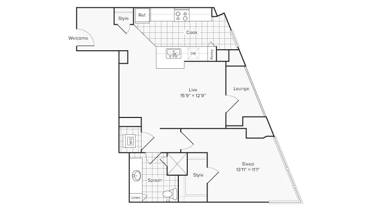 Arrive University City Apartment Homes for Rent in Philadelphia PA 19104 Floor Plan