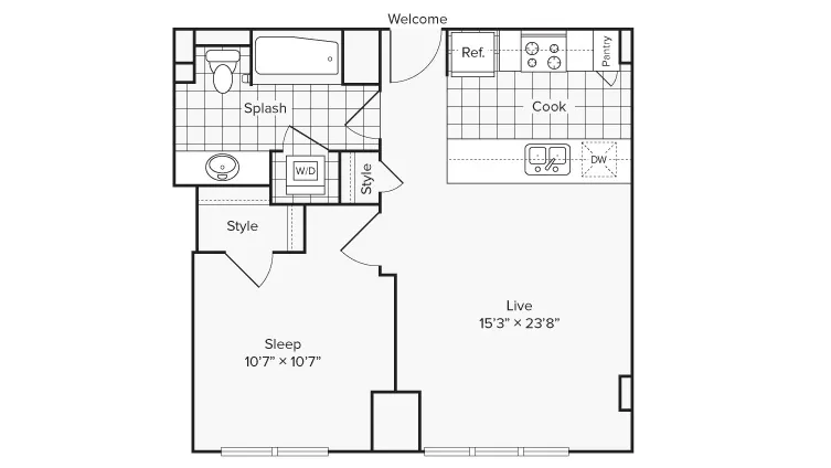Arrive University City Apartment Homes for Rent in Philadelphia PA 19104 Floor Plan