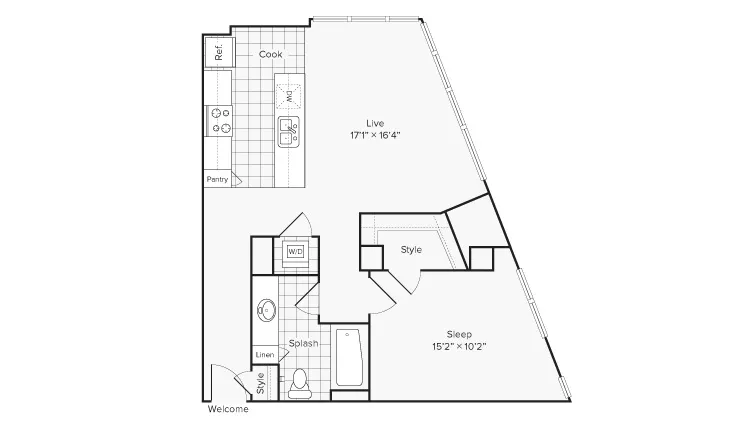 Arrive University City Apartment Homes for Rent in Philadelphia PA 19104 Floor Plan