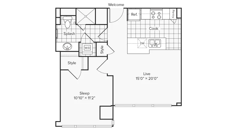 Arrive University City Apartment Homes for Rent in Philadelphia PA 19104 Floor Plan