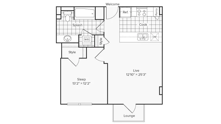 Arrive University City Apartment Homes for Rent in Philadelphia PA 19104 Floor Plan