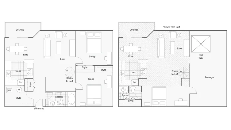 Floor Plan | The Social at Stadium Walk Apartment Homes for Rent in Ft Collins CO 80521