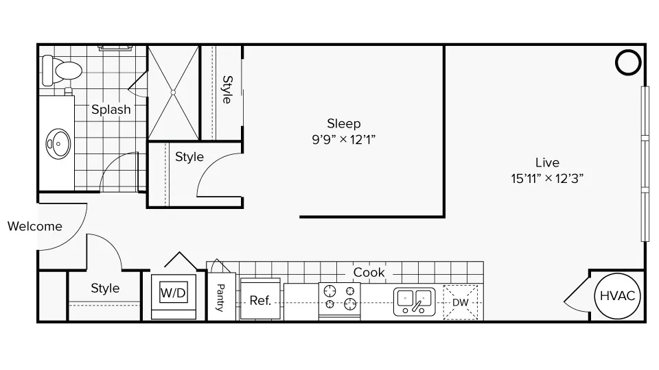 Arrive University City Apartment Homes for Rent in Philadelphia PA 19104 Floor Plan