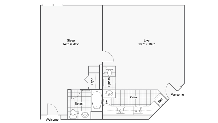 Floor Plan Image | Zen Easton Senior Living