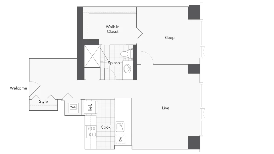 Floorplan Images | Arrive Michigan Avenue
