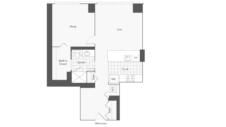 Floorplan Images | Arrive Michigan Avenue