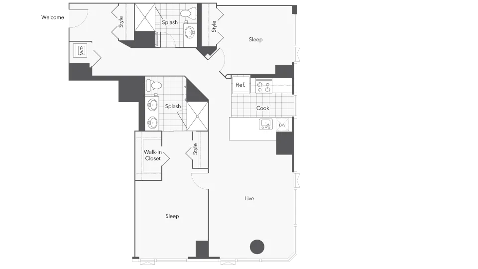 Floorplan Images | Arrive Michigan Avenue