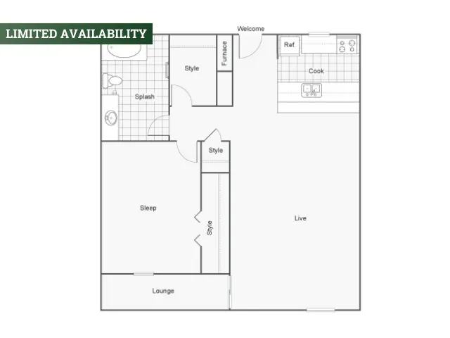 Floor Plan Image | The Social West Apartment Homes for Rent in Fort Collins CO 80521
