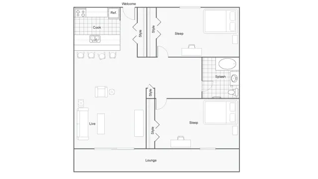 Floor Plan | The Social West Apartment Homes for Rent in Fort Collins CO 80521