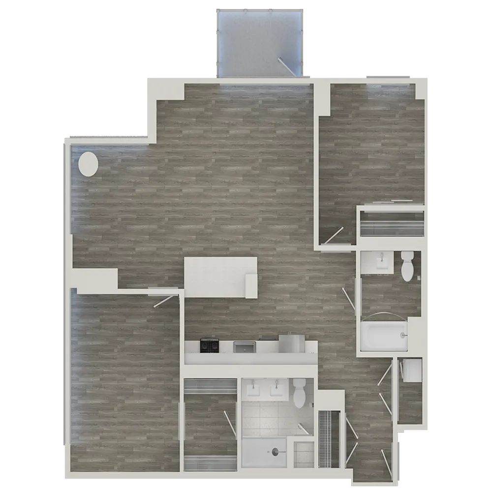 The Emerson Plan B1 2-Bedroom