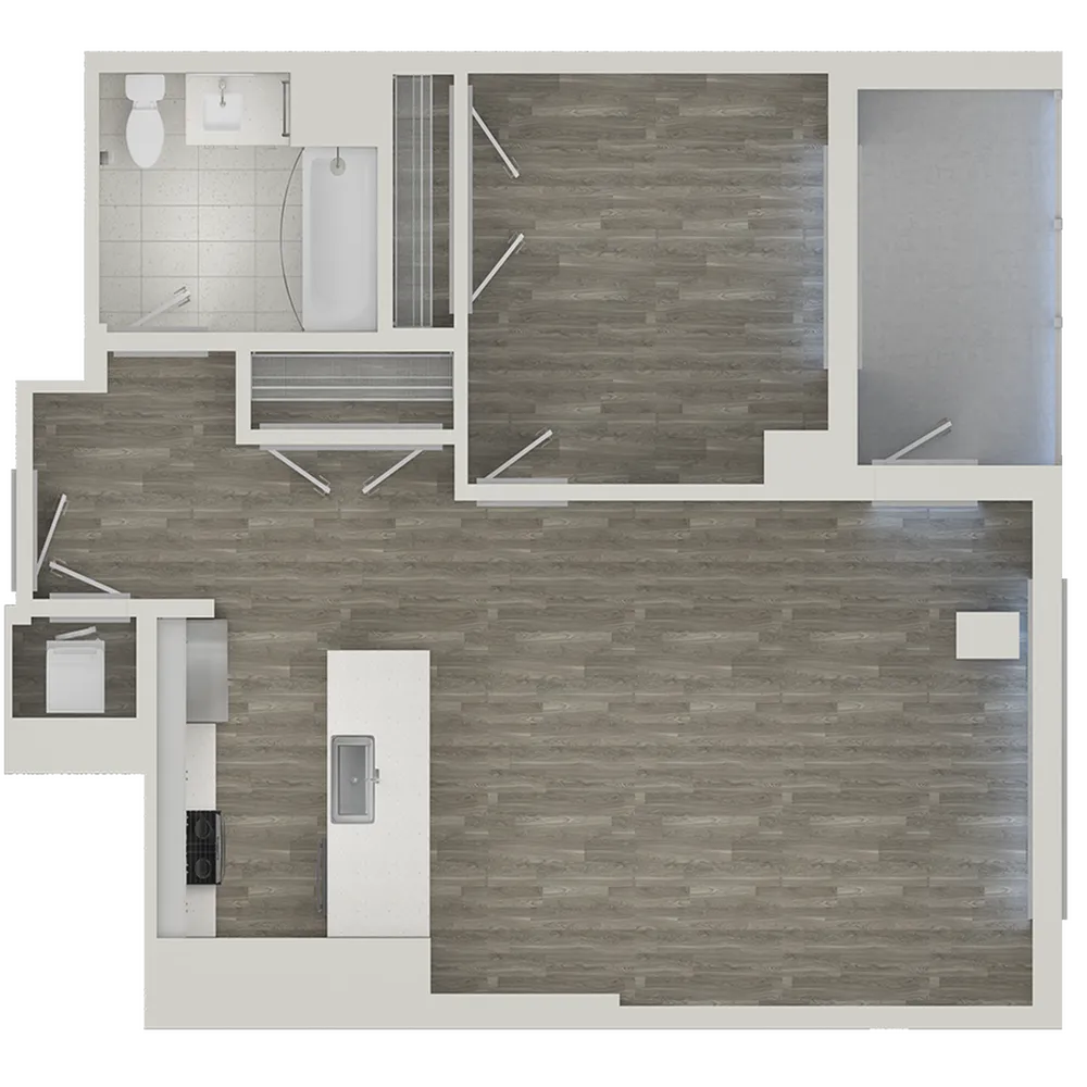 The Emerson Plan A3 1-Bedroom